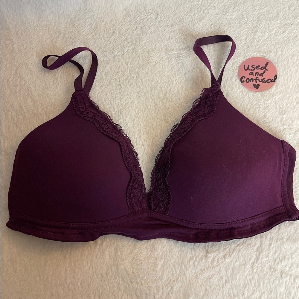Jessica Simpson Deep Purple Lace Bra